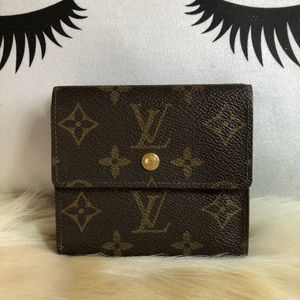 ⭕️SALE⭕️ Auth LV Portefeuille Elise Trifold Wallet